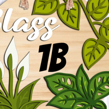 Intra απο ξύλο plywood 3mm-4mm πάχος - Κρεμάστρα πόρτας δασκάλου τάξης Δίασταση 20x20 cm INTRAFABR-103441338 - Image 1