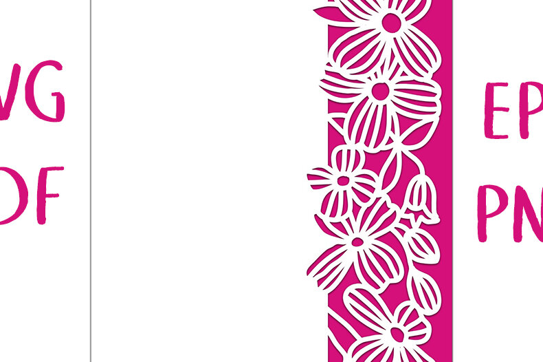 Intra απο ξύλο plywood 3mm-4mm πάχος - Χαιρετισμός Clematis Floral Lace Edgeed Δίασταση 7x5 cm INTRAFABR-4257535