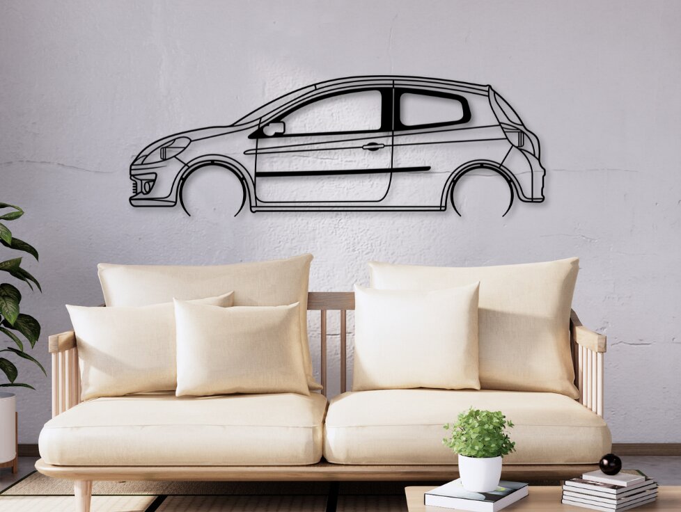 Intra απο ξύλο plywood 3mm-4mm πάχος - Clio III Car Cut Laser, Vector μοντέλο αυτοκινήτου Δίασταση 20x20 cm INTRAFABR-110989791