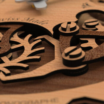 Intra απο ξύλο plywood 3mm-4mm πάχος - Αρχεία ρολογιού για κόφτες λέιζερ  Δίασταση 20x20 cm INTRAFABR-79580256 - Image 3