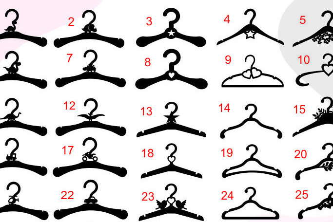 Intra απο ξύλο plywood 3mm-4mm πάχος - Κρεμάστρες ρούχων Laser Cut, Βρεφικές κρεμάστρες Δίασταση 20x20 cm INTRAFABR-30699138