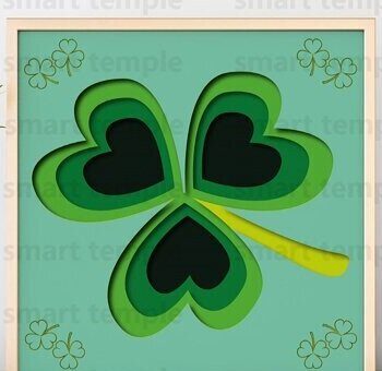 Intra απο ξύλο plywood 3mm-4mm πάχος - Clover Layered,  Clover  Δίασταση 20x20 cm INTRAFABR-81176169 - Image 1