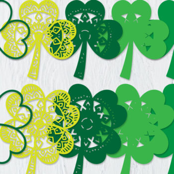 Intra απο ξύλο plywood 3mm-4mm πάχος - Clover Mandala 3D Layered Papercut Δίασταση 30x30 cm INTRAFABR-89420696 - Image 2