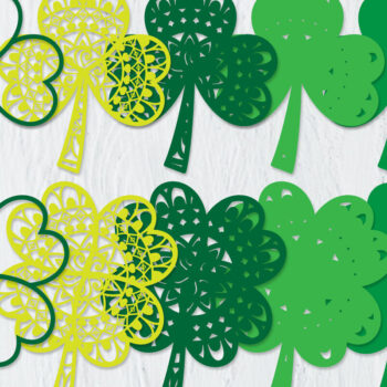 Intra απο ξύλο plywood 3mm-4mm πάχος - Clover Mandala 3D Layered Papercut Δίασταση 30x30 cm INTRAFABR-89420772 - Image 2