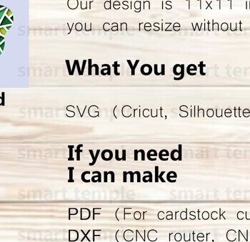 Intra απο ξύλο plywood 3mm-4mm πάχος - Clover Multilayered, Clover Layered Δίασταση 20x20 cm INTRAFABR-81177279 - Image 2
