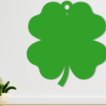 Intra απο ξύλο plywood 3mm-4mm πάχος - Τριφύλλι Στολίδι  Δίασταση 6x6 cm INTRAFABR-57281890 - Image 1