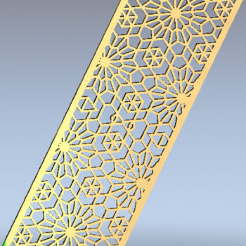 Intra απο ξύλο plywood 3mm-4mm πάχος - CNC Laser Cut Panel, Διακοσμητικό CNC Jali Δίασταση 6x6 cm INTRAFABR-123319399 - Image 3
