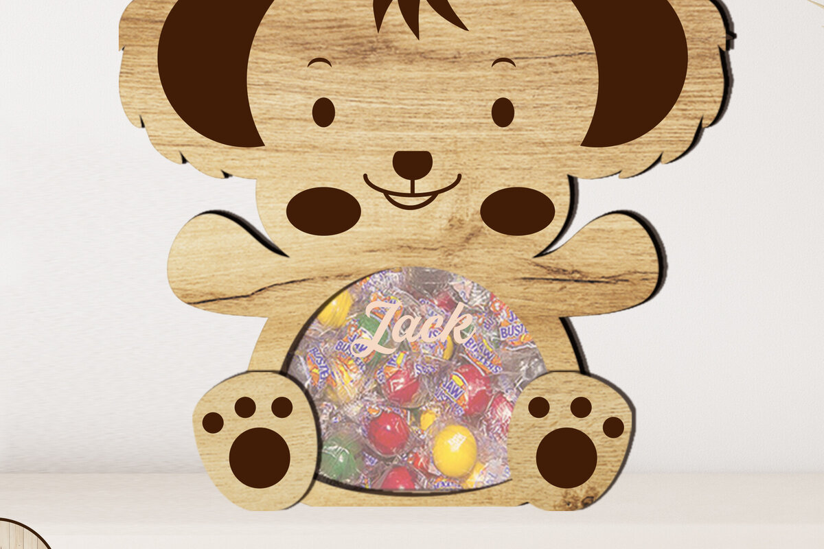 Intra απο ξύλο plywood 3mm-4mm πάχος - Διακοσμητικό πασχαλινό μπομπονιέρα Coala Δίασταση 6x8 cm INTRAFABR-115599559