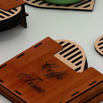 Intra απο ξύλο plywood 3mm-4mm πάχος - Κουτί σουβέρ και σουβέρ καρδιάς  Δίασταση 30x20 cm INTRAFABR-40160878 - Image 2