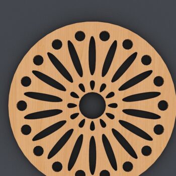 Intra απο ξύλο plywood 3mm-4mm πάχος - Coaster Trivet Laser Cut διανυσματικά αρχεία Δίασταση 30x20 cm INTRAFABR-40247321 - Image 3
