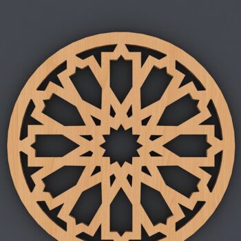 Intra απο ξύλο plywood 3mm-4mm πάχος - Coaster Trivet Laser Cut διανυσματικά αρχεία Δίασταση 30x20 cm INTRAFABR-40247321 - Image 5