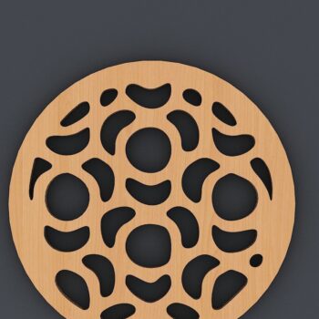 Intra απο ξύλο plywood 3mm-4mm πάχος - Coaster Trivet Laser Cut διανυσματικά αρχεία Δίασταση 30x20 cm INTRAFABR-40247321 - Image 7