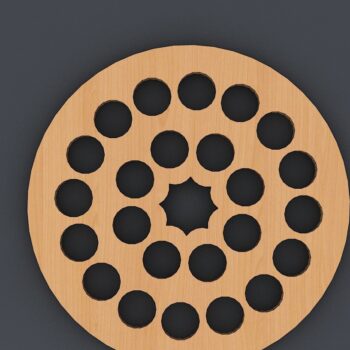Intra απο ξύλο plywood 3mm-4mm πάχος - Coaster Trivet Laser Cut διανυσματικά αρχεία Δίασταση 30x20 cm INTRAFABR-40247321 - Image 8