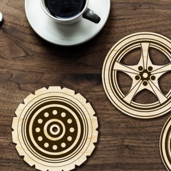 Intra απο ξύλο plywood 3mm-4mm πάχος - Πρότυπα δέσμης COASTERS για κοπή Δίασταση 4x4 cm INTRAFABR-34511003 - Image 7