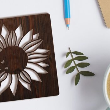 Intra απο ξύλο plywood 3mm-4mm πάχος - Πρότυπα δέσμης COASTERS για κοπή Δίασταση 4x4 cm INTRAFABR-34511003 - Image 8