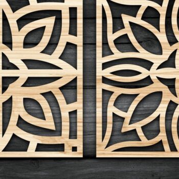 Intra απο ξύλο plywood 3mm-4mm πάχος - Σουβέρ Grill Laser Cut  Bundle-V03 Δίασταση 30x30 cm INTRAFABR-38185272 - Image 2