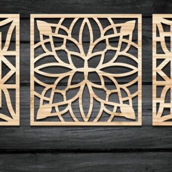 Intra απο ξύλο plywood 3mm-4mm πάχος - Σουβέρ Grill Laser Cut  Bundle-V03 Δίασταση 30x30 cm INTRAFABR-38185272 - Image 4