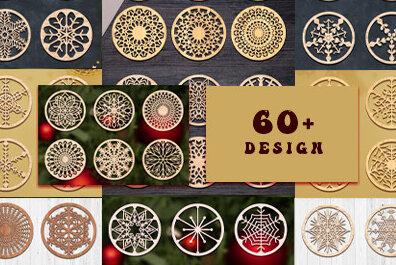 Intra απο ξύλο plywood 3mm-4mm πάχος - Σετ σουβέρ Laser Cut  Bundle 2 Δίασταση 30x20 cm INTRAFABR-66080918