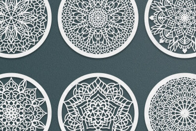 Intra απο ξύλο plywood 3mm-4mm πάχος - Σουβέρ Laser Cut  Δίασταση 30x20 cm INTRAFABR-65423833