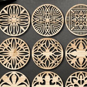 Intra απο ξύλο plywood 3mm-4mm πάχος - Αρχεία  κοπής με λέιζερ σουβέρ Δίασταση 30x20 cm INTRAFABR-66109962