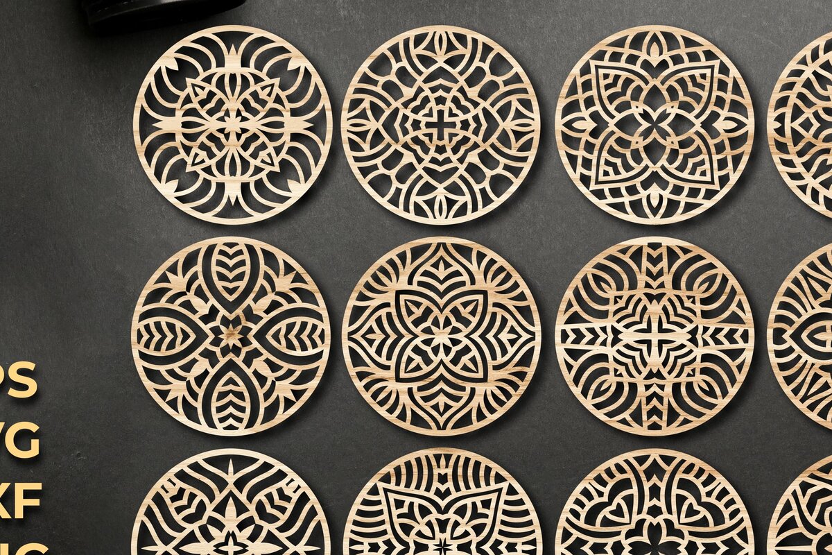 Intra απο ξύλο plywood 3mm-4mm πάχος - Αρχεία  κοπής με λέιζερ σουβέρ Δίασταση 30x20 cm INTRAFABR-66110159