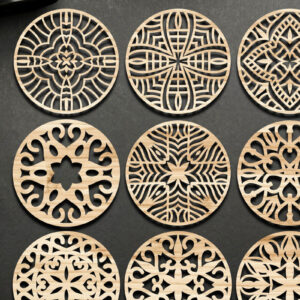 Intra απο ξύλο plywood 3mm-4mm πάχος - Αρχεία  κοπής με λέιζερ σουβέρ Δίασταση 30x20 cm INTRAFABR-66130235