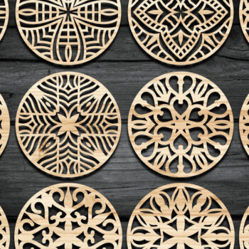 Intra απο ξύλο plywood 3mm-4mm πάχος - Αρχεία  κοπής με λέιζερ σουβέρ Δίασταση 30x20 cm INTRAFABR-66130235 - Image 2