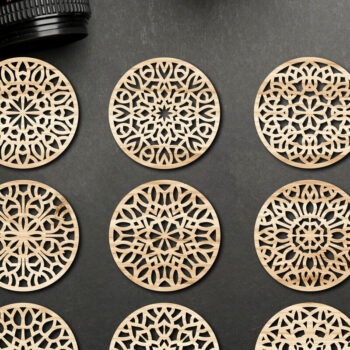 Intra απο ξύλο plywood 3mm-4mm πάχος - Αρχεία  κοπής με λέιζερ σουβέρ Δίασταση 30x20 cm INTRAFABR-66107113 - Image 1