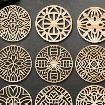 Intra απο ξύλο plywood 3mm-4mm πάχος - Αρχεία κοπής με λέιζερ σουβέρ Δίασταση 30x20 cm INTRAFABR-66107561 - Image 1