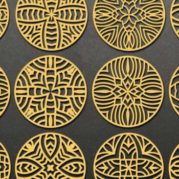 Intra απο ξύλο plywood 3mm-4mm πάχος - Αρχεία κοπής με λέιζερ σουβέρ Δίασταση 30x20 cm INTRAFABR-66108502 - Image 1