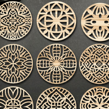 Intra απο ξύλο plywood 3mm-4mm πάχος - Αρχεία κοπής με λέιζερ σουβέρ Δίασταση 30x20 cm INTRAFABR-66108502 - Image 2