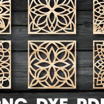 Intra απο ξύλο plywood 3mm-4mm πάχος - Πακέτο αρχείων  Cut Coasters Laser Cut V01 Δίασταση 30x20 cm INTRAFABR-39481276 - Image 3