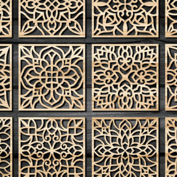 Intra απο ξύλο plywood 3mm-4mm πάχος - Πακέτο αρχείων  Cut Coasters Laser Cut V67 Δίασταση 30x20 cm INTRAFABR-60168656 - Image 1