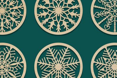 Intra απο ξύλο plywood 3mm-4mm πάχος - Σετ σουβέρ Laser Cut  Δίασταση 40x50 cm INTRAFABR-70433039