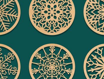 Intra απο ξύλο plywood 3mm-4mm πάχος - Σετ σουβέρ Laser Cut  Δίασταση 40x50 cm INTRAFABR-70433026 - Image 1