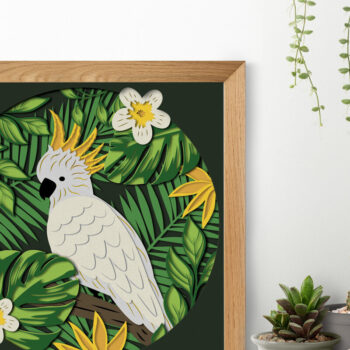 Intra απο ξύλο plywood 3mm-4mm πάχος -  κοπής πολυστρωματικού χαρτιού COCKATOO Δίασταση 8x8 cm INTRAFABR-80378334 - Image 2