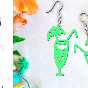 Intra απο ξύλο plywood 3mm-4mm πάχος -  κοπής με λέιζερ για καλοκαιρινά σκουλαρίκια κοκτέιλ Δίασταση 900x900 cm INTRAFABR-120575703