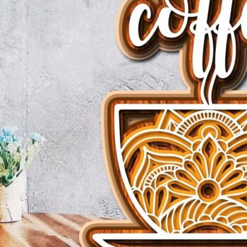 Intra απο ξύλο plywood 3mm-4mm πάχος - Coffee Bar Welcome Decor Bundle Δίασταση 20x20 cm INTRAFABR-31324938 - Image 3