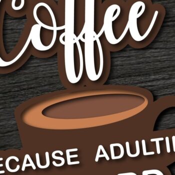 Intra απο ξύλο plywood 3mm-4mm πάχος - Coffee Bar Welcome Decor Bundle Δίασταση 20x20 cm INTRAFABR-31324938 - Image 4