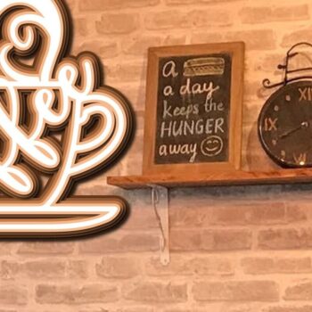 Intra απο ξύλο plywood 3mm-4mm πάχος - Coffee Bar Welcome Decor Bundle Δίασταση 20x20 cm INTRAFABR-31324938 - Image 6