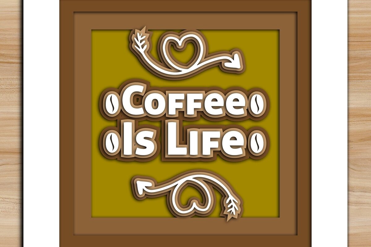 Intra απο ξύλο plywood 3mm-4mm πάχος - Coffee Bar Welcome Decor  Δίασταση 20x20 cm INTRAFABR-31675492