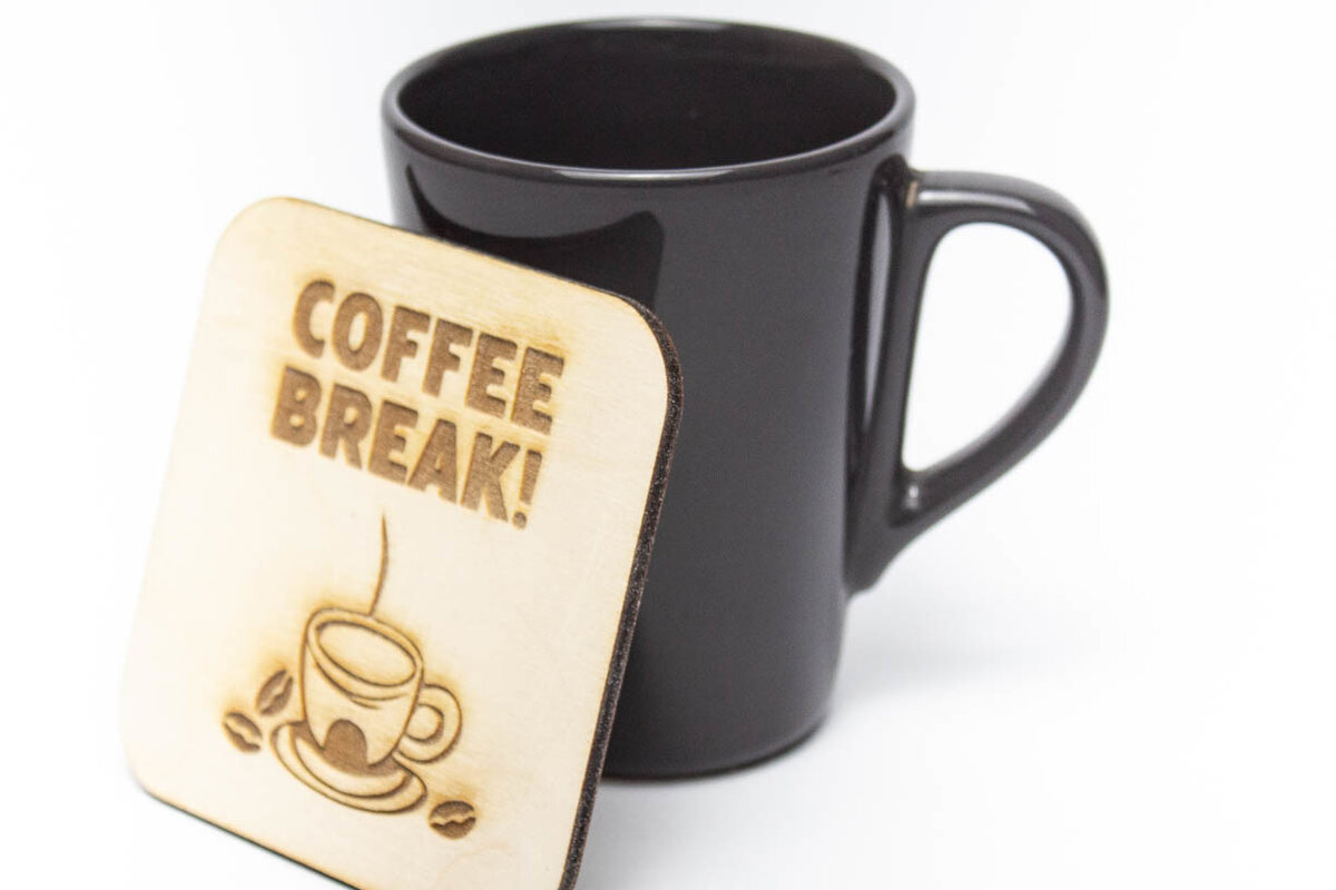 Intra απο ξύλο plywood 3mm-4mm πάχος - Διάλειμμα για καφέ Δίασταση 20x20 cm INTRAFABR-68643537