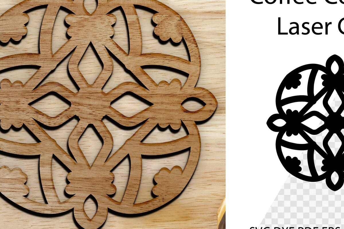 Intra απο ξύλο plywood 3mm-4mm πάχος - Coaster Coaster Cut Laser. Στρογγυλό σουβέρ Δίασταση 30x20 cm INTRAFABR-113784494