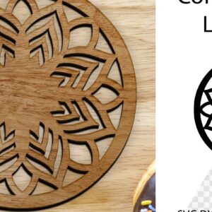 Intra απο ξύλο plywood 3mm-4mm πάχος - Coaster Coaster Cut Laser. Στρογγυλό σουβέρ Δίασταση 30x20 cm INTRAFABR-113785767