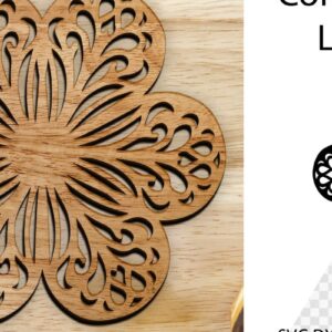 Intra απο ξύλο plywood 3mm-4mm πάχος - Coaster Coaster Cut Laser. Στρογγυλό σουβέρ Δίασταση 30x20 cm INTRAFABR-115036835