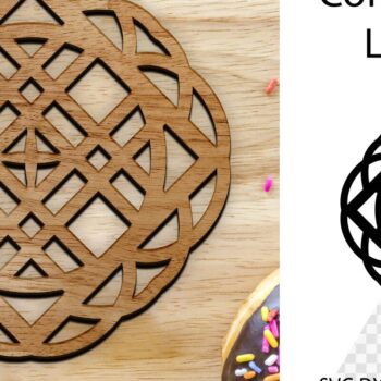 Intra απο ξύλο plywood 3mm-4mm πάχος - Coaster Coaster Cut Laser. Στρογγυλό σουβέρ Δίασταση 30x20 cm INTRAFABR-115438842 - Image 1