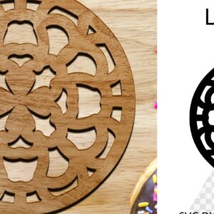 Intra απο ξύλο plywood 3mm-4mm πάχος - Coaster Coaster Cut Laser. Στρογγυλό σουβέρ Δίασταση 30x20 cm INTRAFABR-115439287