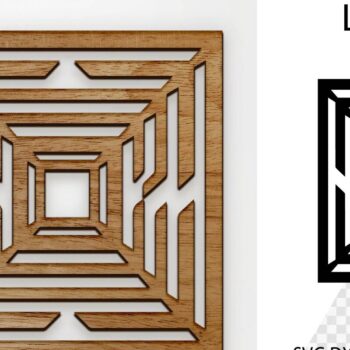 Intra απο ξύλο plywood 3mm-4mm πάχος - Coaster Coaster Cut Laser. Τετράγωνο σουβέρ Δίασταση 30x20 cm INTRAFABR-115439526 - Image 1