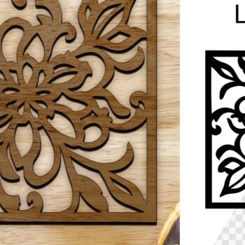 Intra απο ξύλο plywood 3mm-4mm πάχος - Coaster Coaster Cut Laser. Τετράγωνο σουβέρ Δίασταση 30x20 cm INTRAFABR-113782962 - Image 1