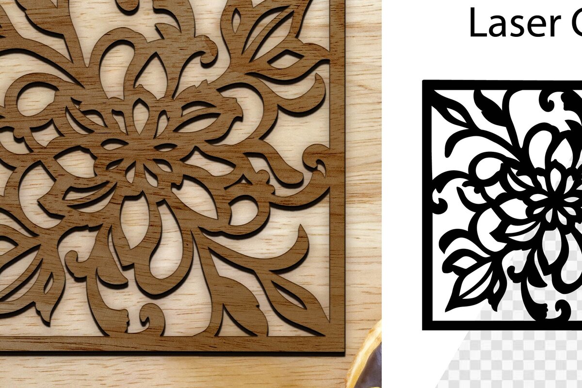 Intra απο ξύλο plywood 3mm-4mm πάχος - Coaster Coaster Cut Laser. Τετράγωνο σουβέρ Δίασταση 30x20 cm INTRAFABR-113782962